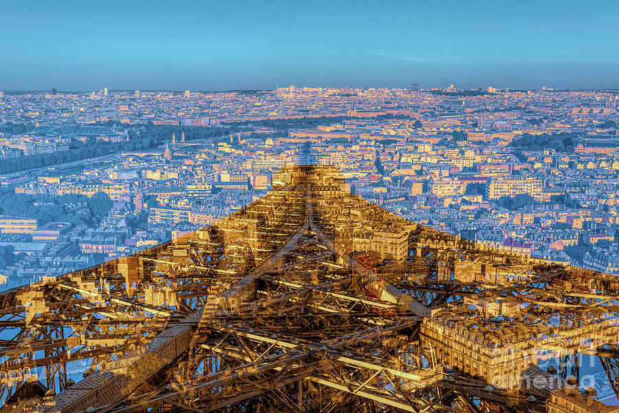 Eiffel Sur Paris a Deux Photograph by C Todd Fuqua