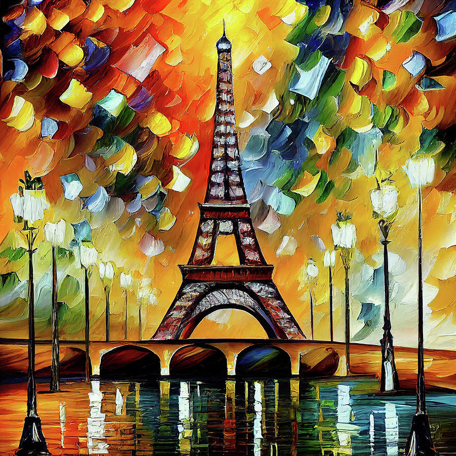 Eiffel Tower 2 Painting Painting by Ryan James Pixels