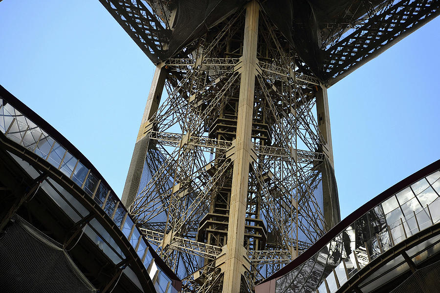 Eiffel Tower an Internal View Photograph by Nadalyn Larsen