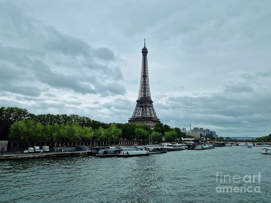 Eiffel Tower and River Seine Photograph by Yvonne Johnstone