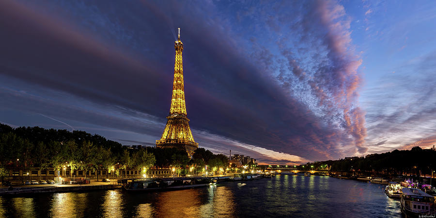 Eiffel Tower and the Seine 01 Photograph by Weston Westmoreland