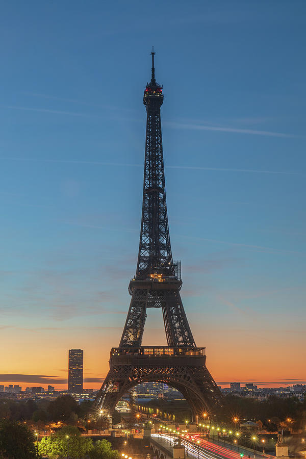 Eiffel Tower at Dawn, Paris Photograph by Adrian Hendroff - Fine Art ...