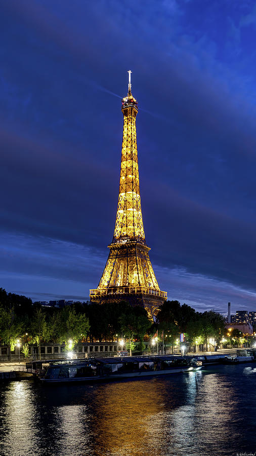 Eiffel Tower at Dusk 02 Photograph by Weston Westmoreland