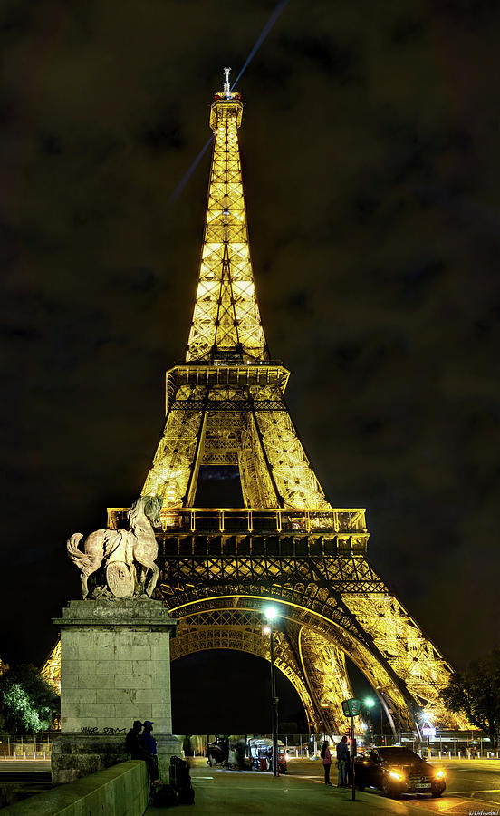 Eiffel Tower at Night 02 Photograph by Weston Westmoreland