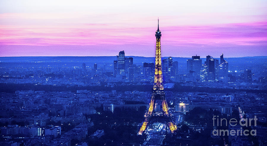 Eiffel Tower at Sunset Photograph by Bianca Nadeau