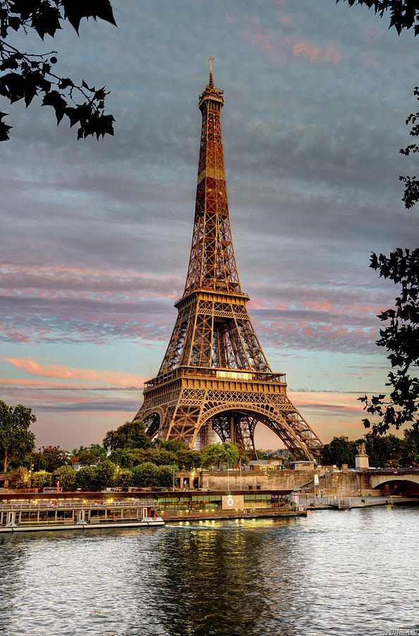 Eiffel Tower at Sunset Photograph by Weston Westmoreland