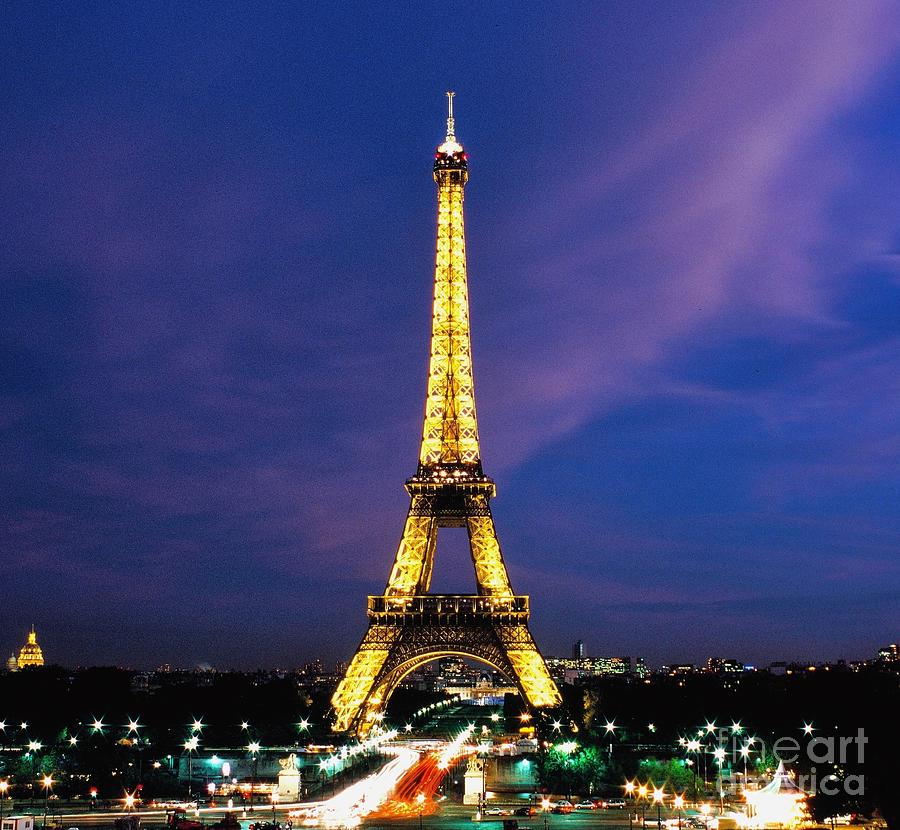 Eiffel Tower at twilight Photograph by Michael McCormack - Fine Art America