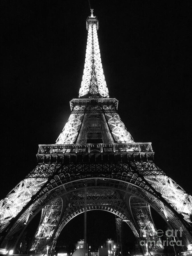 Eiffel Tower Bw Photograph by Michelle Hastings - Fine Art America