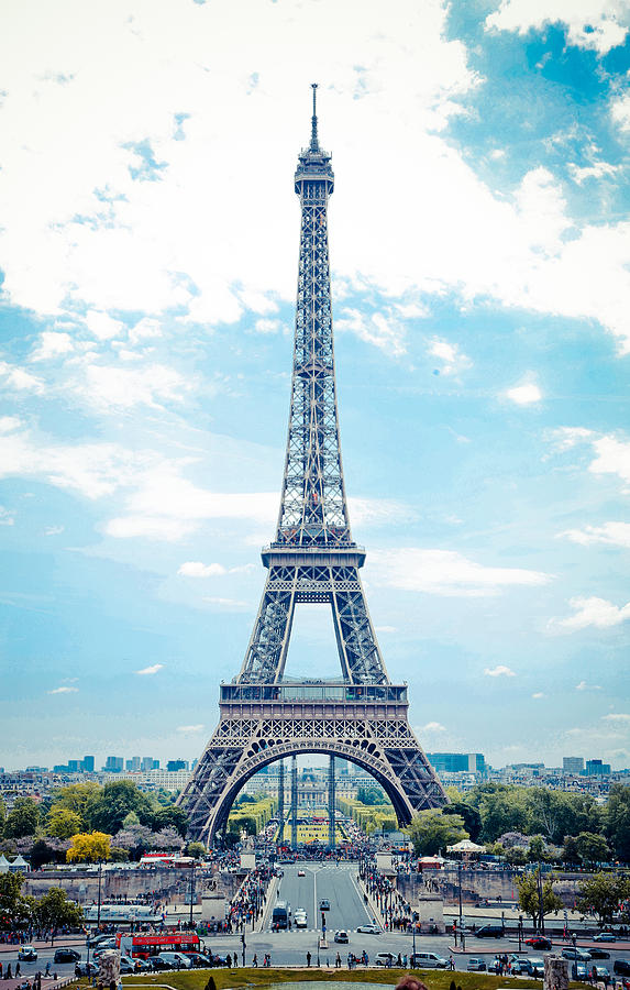 Eiffel Tower Photograph by by Simon Tam (tamchungman)
