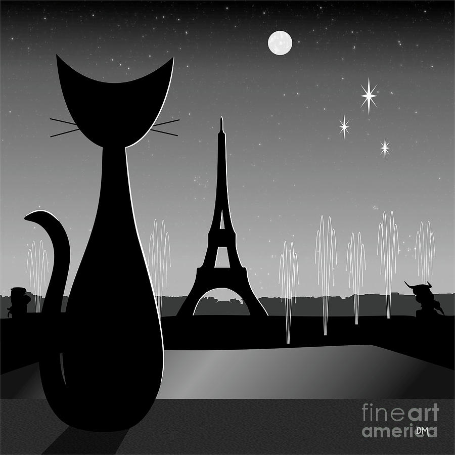 Eiffel Tower Digital Art by Donna Mibus