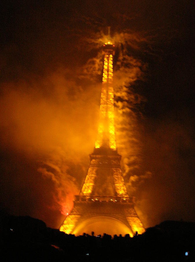 Eiffel Tower Fireworks, Paris 2 Photograph by Caritas Creation Eiffel Tower Fireworks, Paris 2 Photograph by Caritas Creation