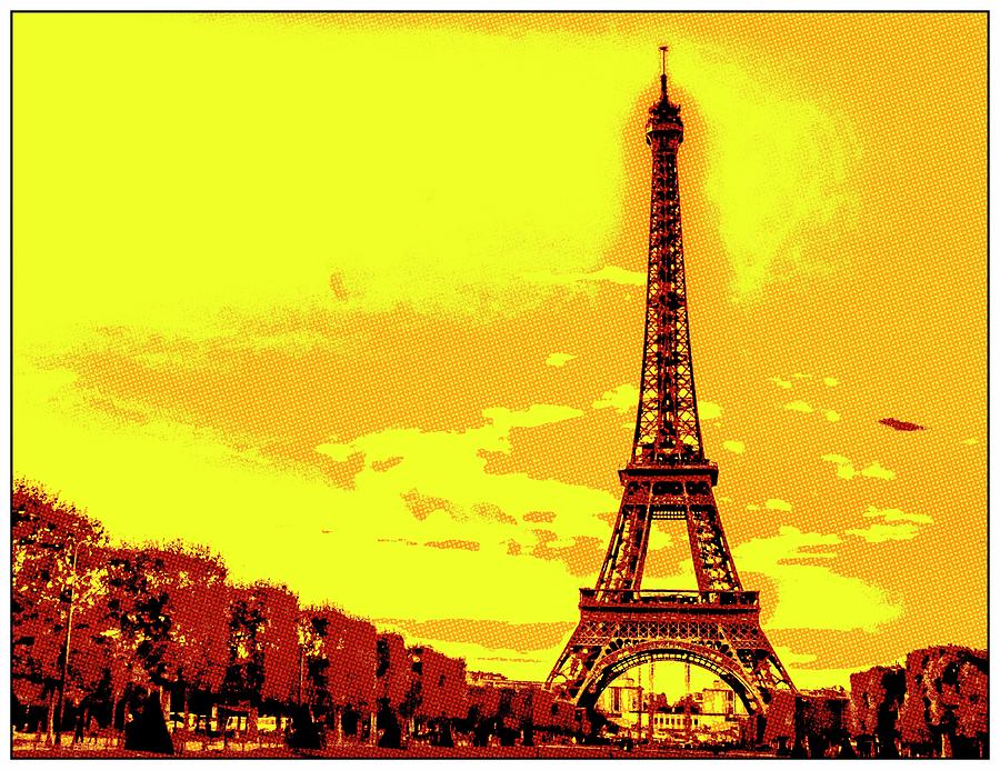 Eiffel Tower - Half-Dot Effect Photograph by John Paul Cullen