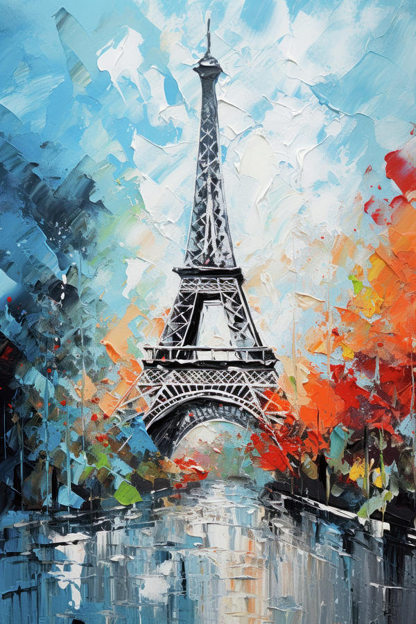 Eiffel Tower Digital Art by Imagine ART