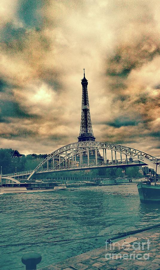 Eiffel Tower in Paris- Love is the Bridge Between You and Everything Photograph by Leonida Arte