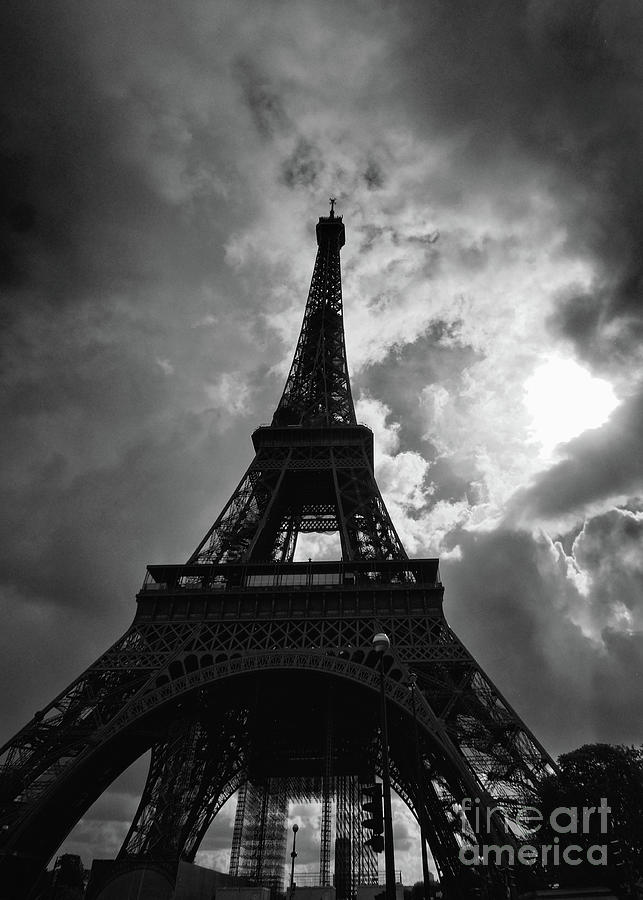 Eiffel Tower in the rain Photograph by Rudi Prott