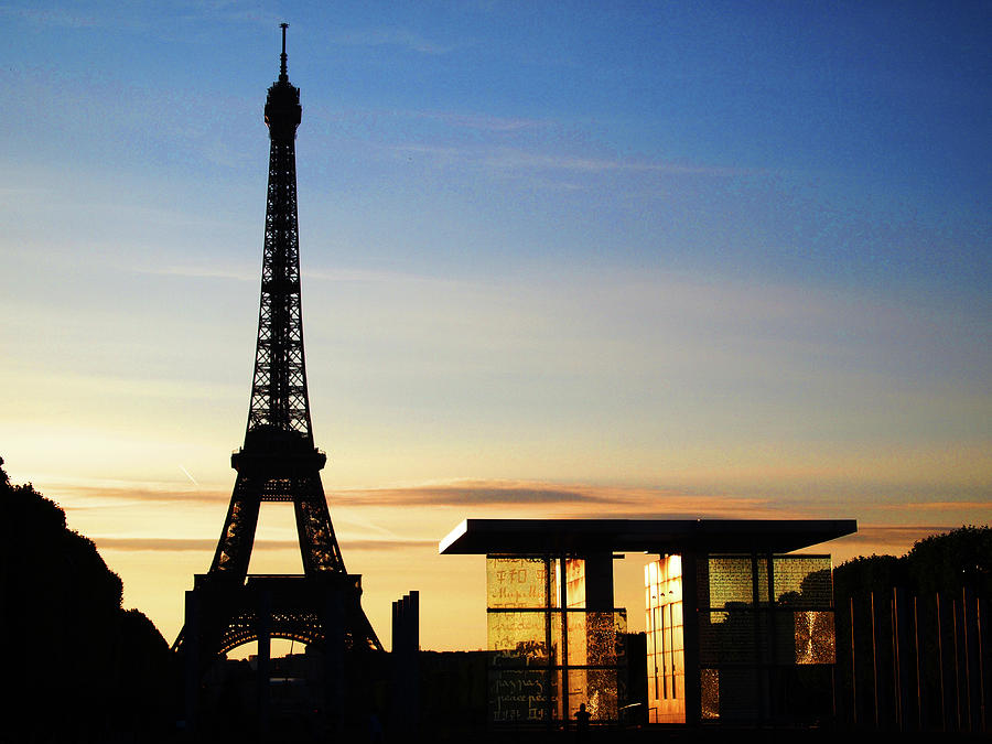 Eiffel tower in the sunset Photograph by John - Fine Art America