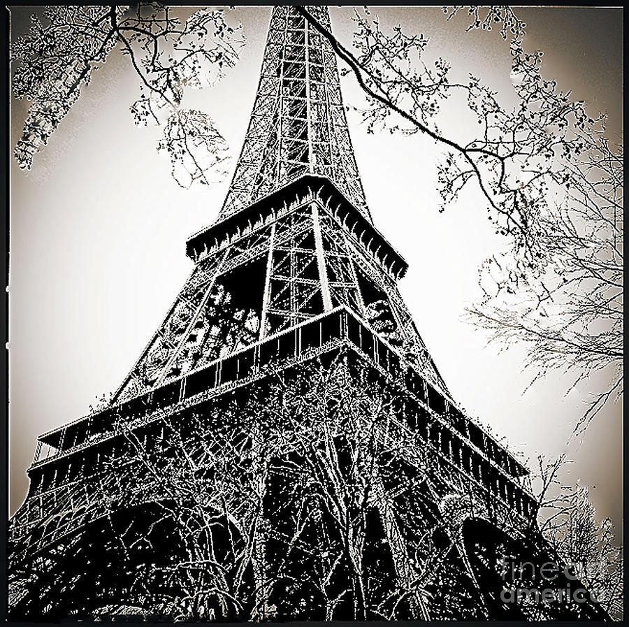 Eiffel Tower In Vintage colours  Photograph by Cyril Jayant