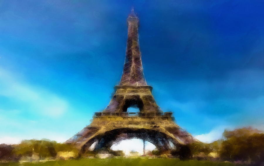Eiffel Tower Digital Art by Jerzy Czyz