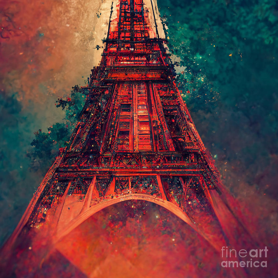 Eiffel Tower Digital Art by Kristi Blades - Fine Art America