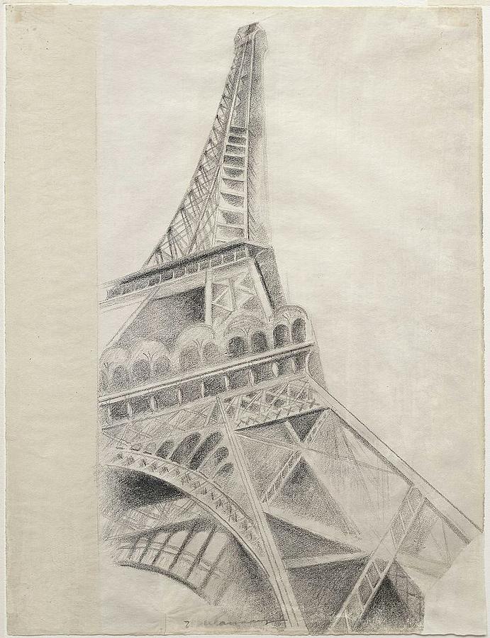 Eiffel Tower Drawing by Letty Kaweesa - Fine Art America