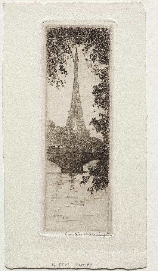 Eiffel Tower, Paris 20th century Caroline Helena Armingto Painting by MotionAge Designs