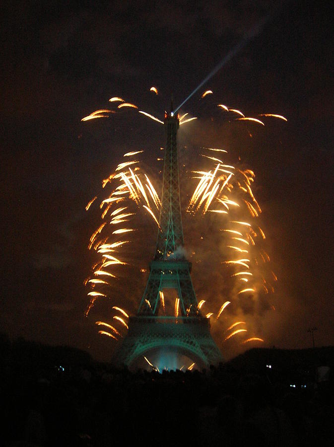Eiffel Tower, Paris Bursts Photograph by Caritas Creation Eiffel Tower, Paris Bursts Photograph by Caritas Creation