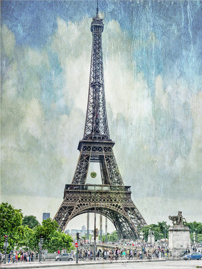 Eiffel Tower, Paris, France Photograph by Elaine Teague