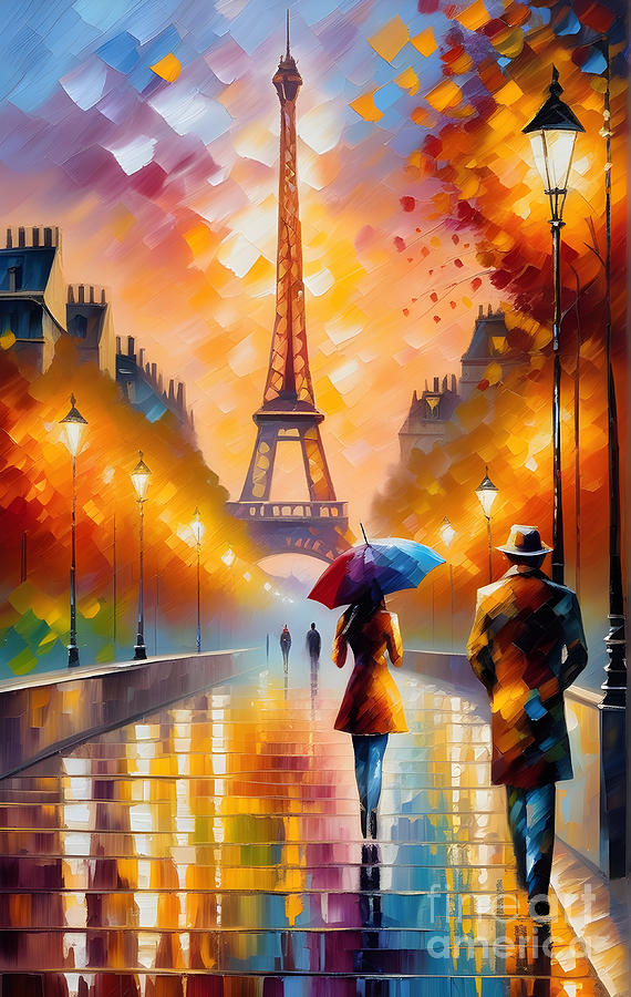 Eiffel Tower, Paris Digital Art by Richard Lemke - Fine Art America