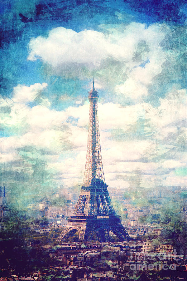 Eiffel Tower Digital Art by Phil Perkins