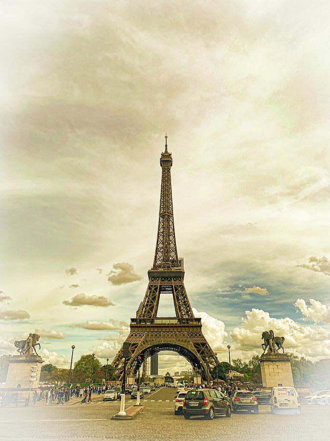 Eiffel tower Photograph by Rumiana Nikolova