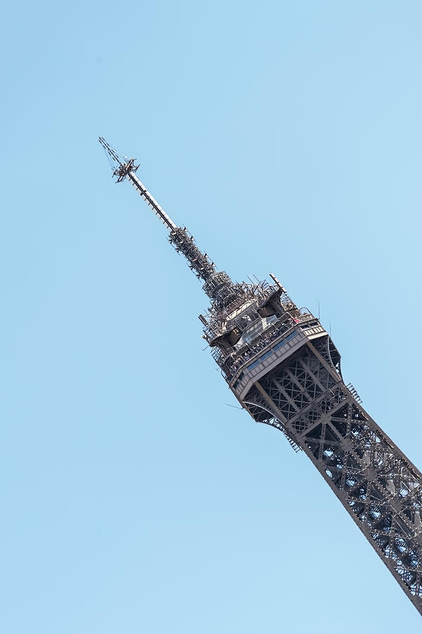 Eiffel Tower Top Photograph
