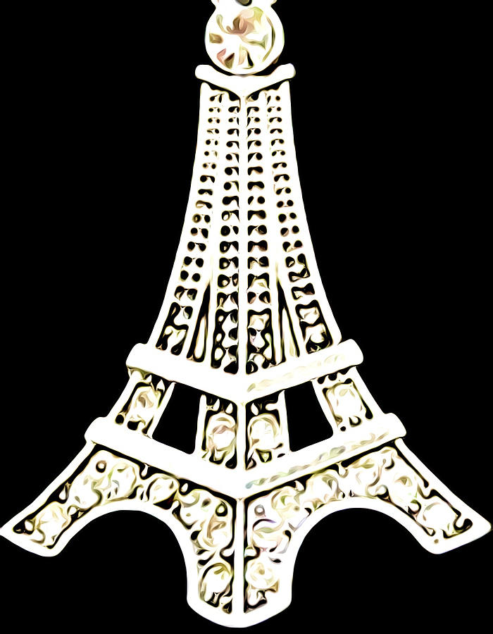 Eiffel Tower With Diamonds Digital Art by Bob Chapin - Fine Art America
