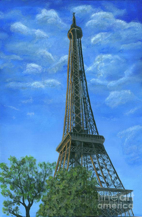 Eiffle Tower Painting Painting by Timothy Hacker
