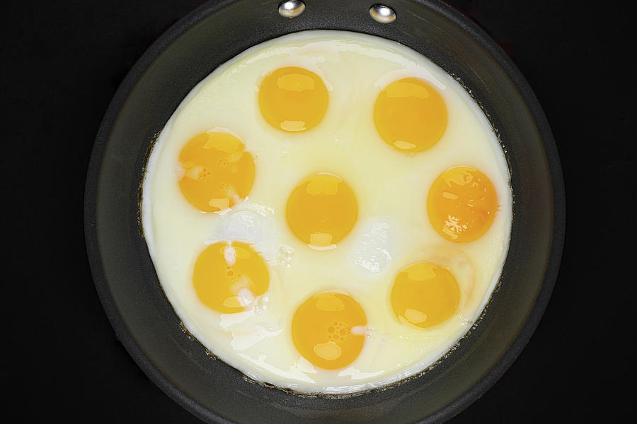 Eight Fried Eggs Photograph