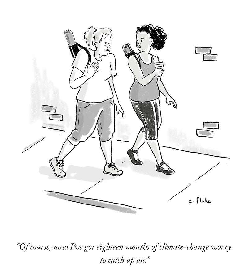 Eighteen Months Of Climate Change Worry Drawing by Emily Flake