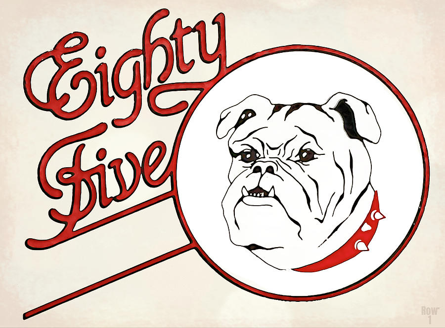 Eighty Five Bulldog Mixed Media by Row One Brand