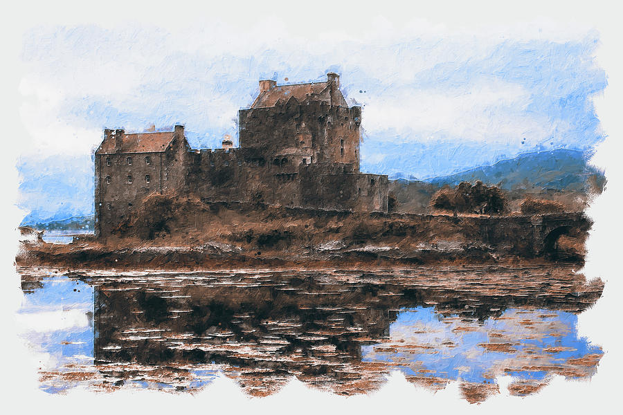 Eilean Donan Castle - 14 Painting by AM FineArtPrints