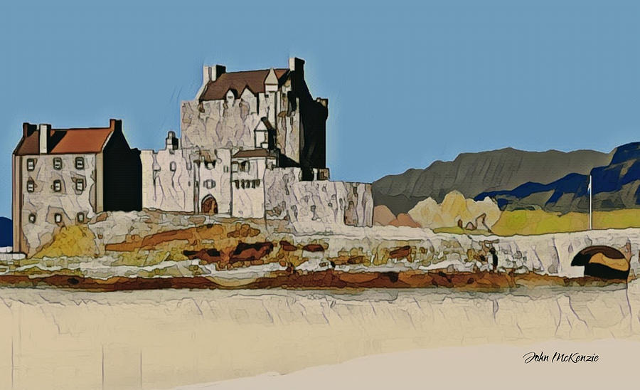 Eilean Donan Castle Digital Art by John Mckenzie