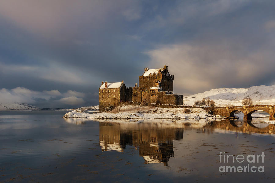 Eilean Donan Castle  Reflection Loch Duich Scotland Photograph
