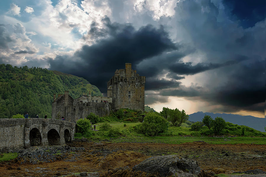 Eilean Donan Castle, Scotland, in Heavy weather Photograph by Gert ...