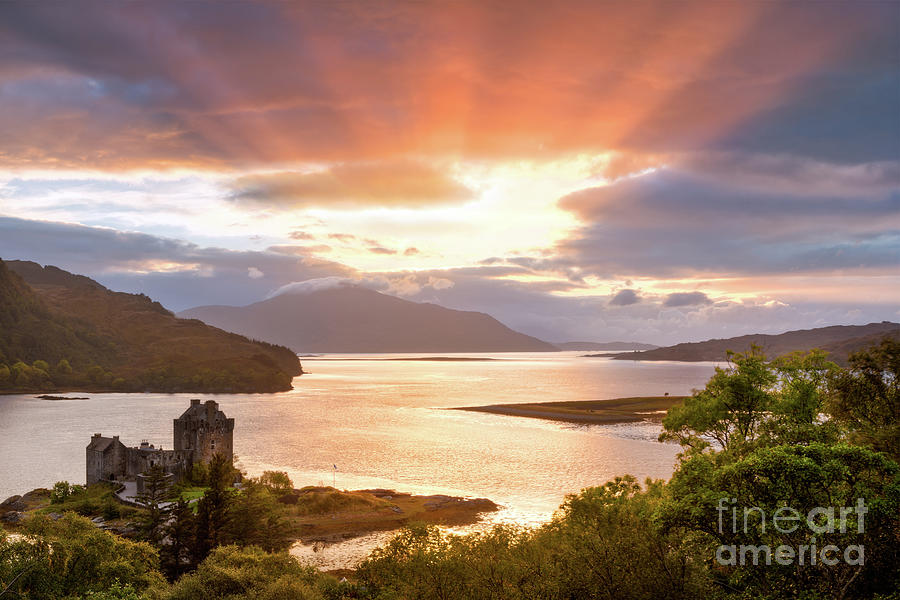 Eilean Donan Castle Sunset Scottish Highlands Photograph