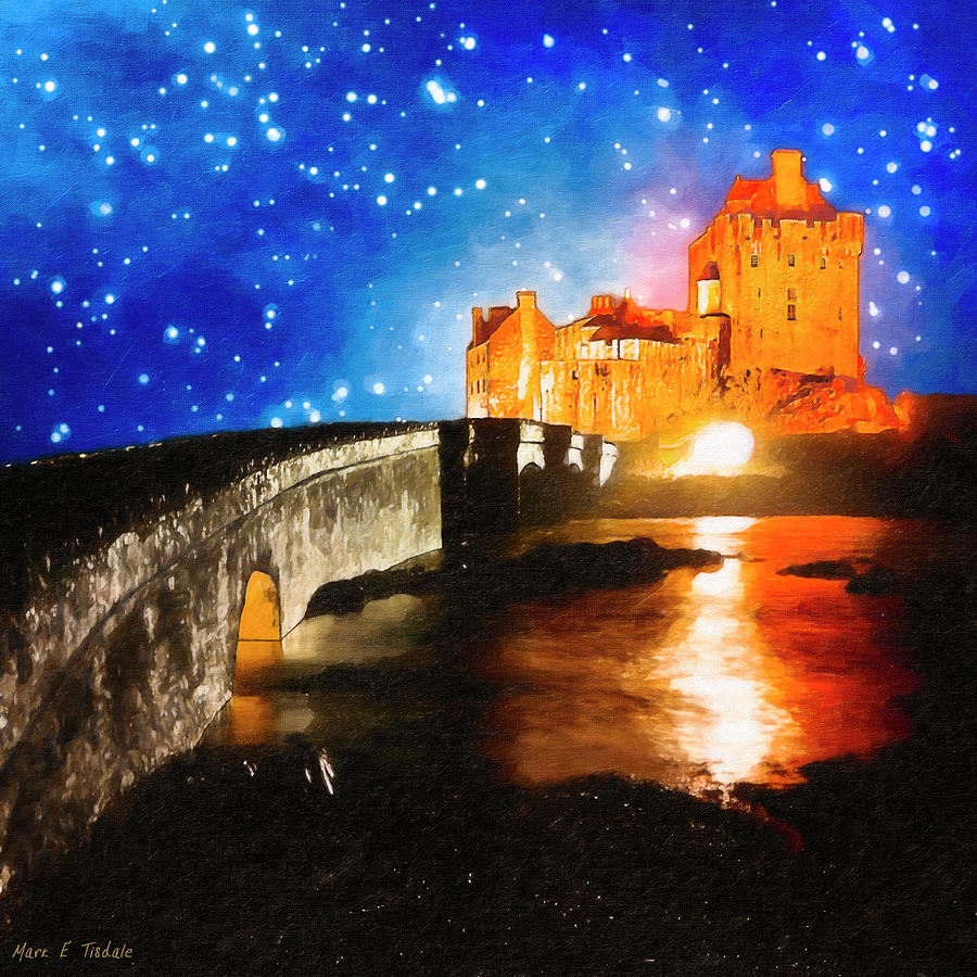 Fantasy Photograph - Eilean Donan - Scottish Highland Fantasy by Mark E Tisdale