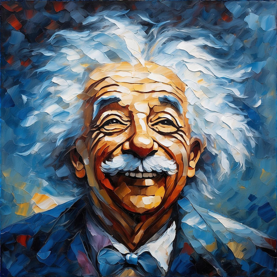 Einstein Can Tell a Joke Digital Art by Kat Burchard - Fine Art America