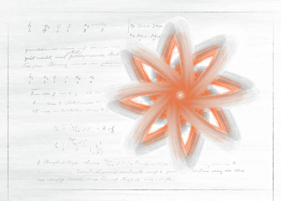Einsteins Flower Digital Art by Irene Moriarty