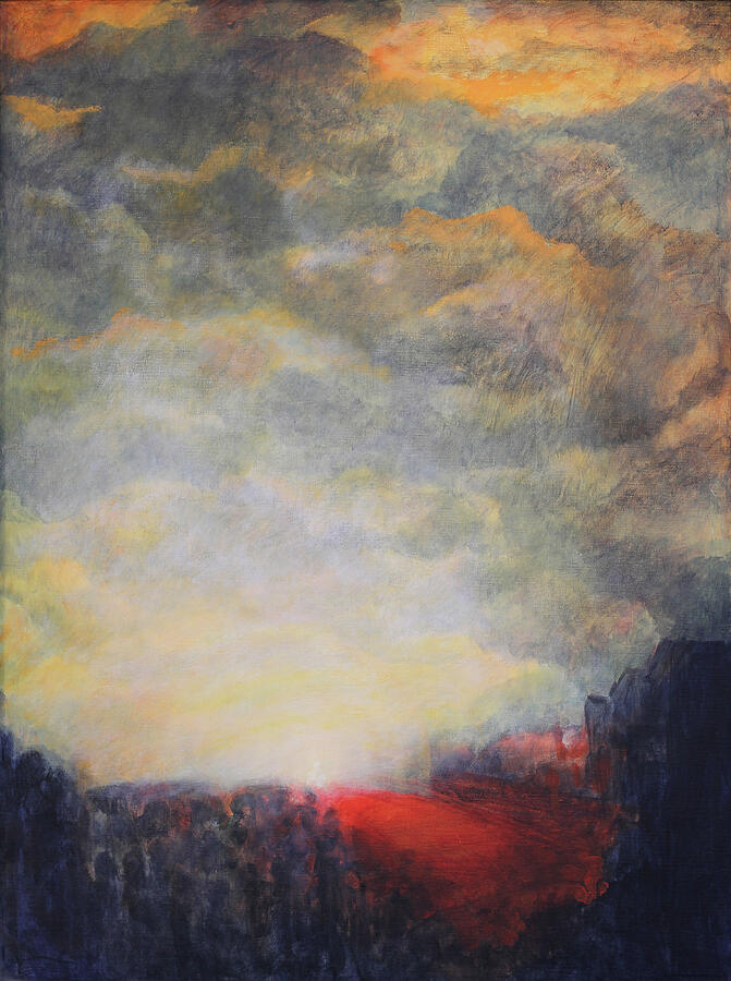 Einzug in Jerusalem Painting by Ninetta Sombart Einzug in Jerusalem Painting by Ninetta Sombart