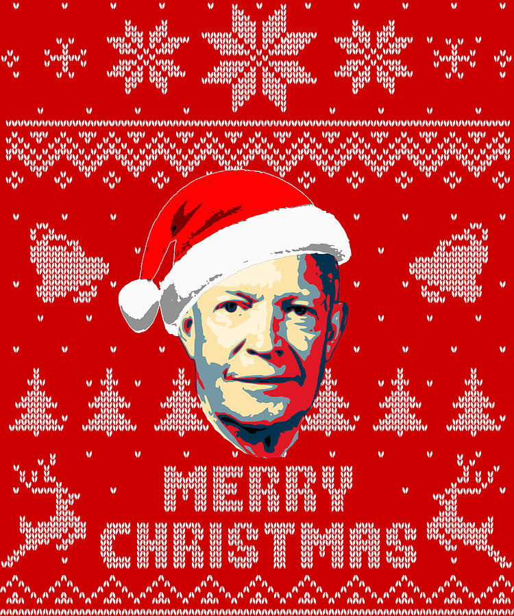 Eisenhower Merry Christmas Digital Art by Filip Schpindel