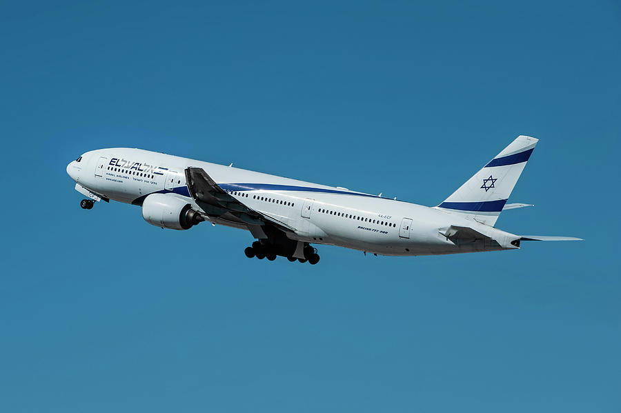 El Al Boeing 777 at Los Angeles Photograph by Erik Simonsen - Pixels