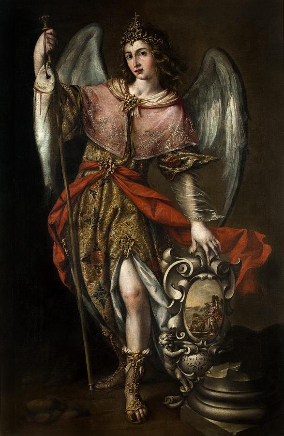 El arcangel San Rafael Painting by Juan de Valdes Leal El arcangel San Rafael Painting by Juan de Valdes Leal