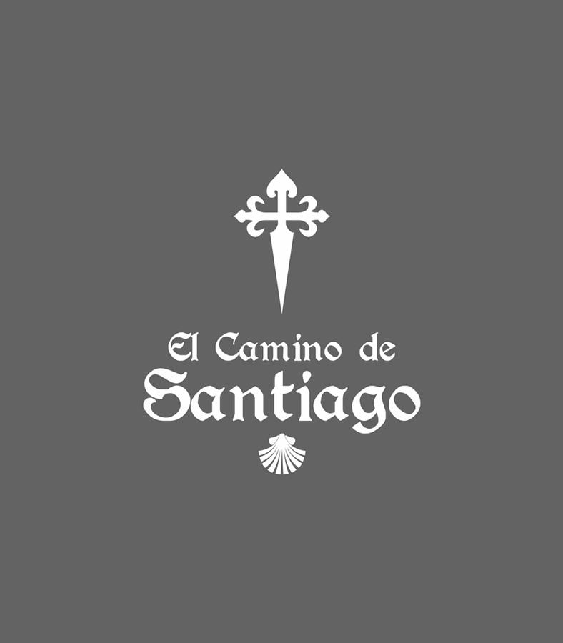 Camino de Santiago Scallop Shell with Cross of Saint James