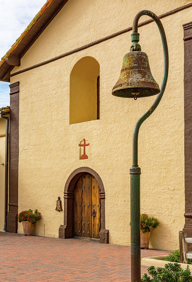 El Camino Real bell at Santa Ines Photograph by Steven Heap